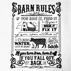 Barn Rules