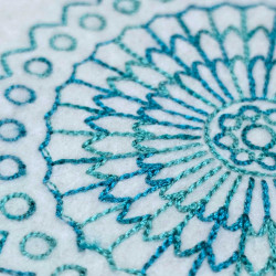 Classic Mandala Lace Edge ITH Coaster