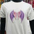 Sweet Pink Bat Wing 3D FSL Bow Applique