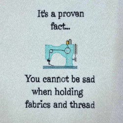 Fabric And Thread Happiness Quote