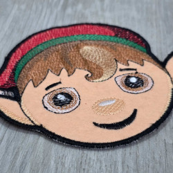 Holiday Elf Face ITH Coaster
