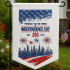 Independence Day Garden Flag Panel Embroidery Design