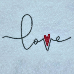 Love Script Letters With Heart