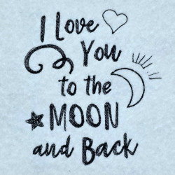 Love You To The Moon And Back Hand Lettered Quote