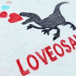 Loveosaurus Valentine Quote