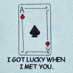 Lucky When I Met You Card