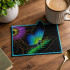 Neon Butterfly Floral ITH Mug Rug