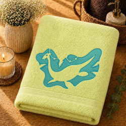 Plesiosaurus Dinosaur Silhouette Embossed