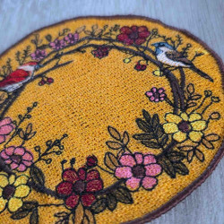 Rustic Bird Floral Wreath FSL