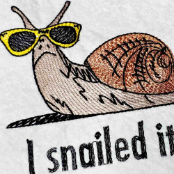 Snailed Funny Pun