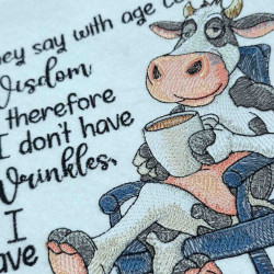 Wise Cow Humorous  Quote - Free with $20 Purchase