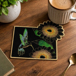 Autumn Floral ITH Mug Rug