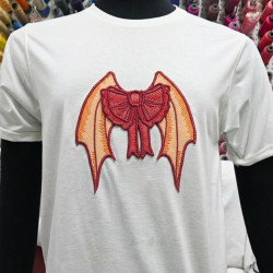 Crimson Dragon Wing 3D FSL Bow Applique