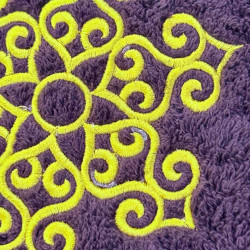Scroll Cross Ornament Embossed