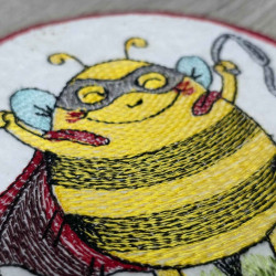 Super Hero Bee ITH Coaster