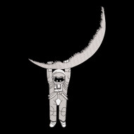 Astronaut Falling from Moon