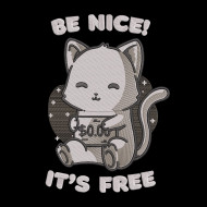 Be Nice Cat Quote
