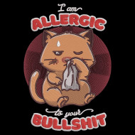 I Am Allergic Funny Cat Quote