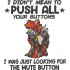 Mute Button Funny Chicken