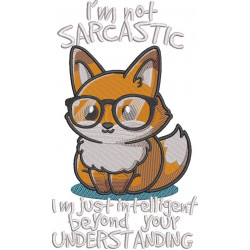 I'm not Sarcastic Cat Quote
