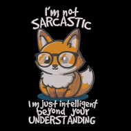 I'm not Sarcastic Cat Quote