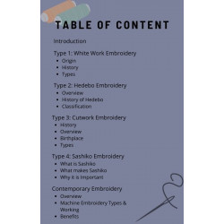 Embroidery - Historically Rich Types & Contemporary Embroidery Ebook
