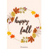 Happy Fall Design Printable Poster
