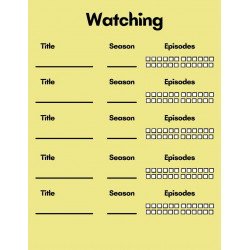My Watchlist Journal Ebook
