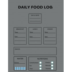 My Food Diary Ebook
