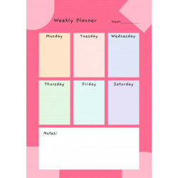 My Weekly Planner
