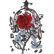 Rose In Broken Glass
