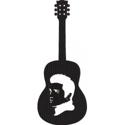 Elvis Presley In Guitar Silhouette