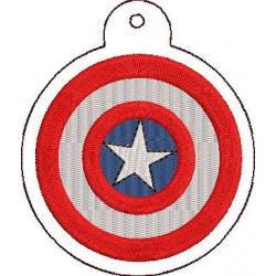 Shield Man Key Fob
