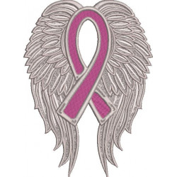 Cancer Ribbon Wings