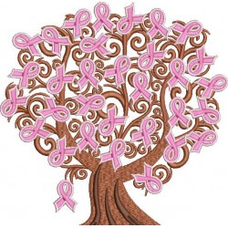 Breast Cancer Ribbon Tree
