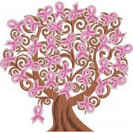Breast Cancer Ribbon Tree