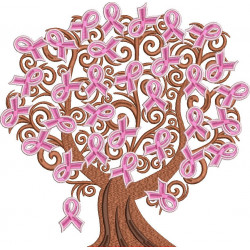 Breast Cancer Ribbon Tree