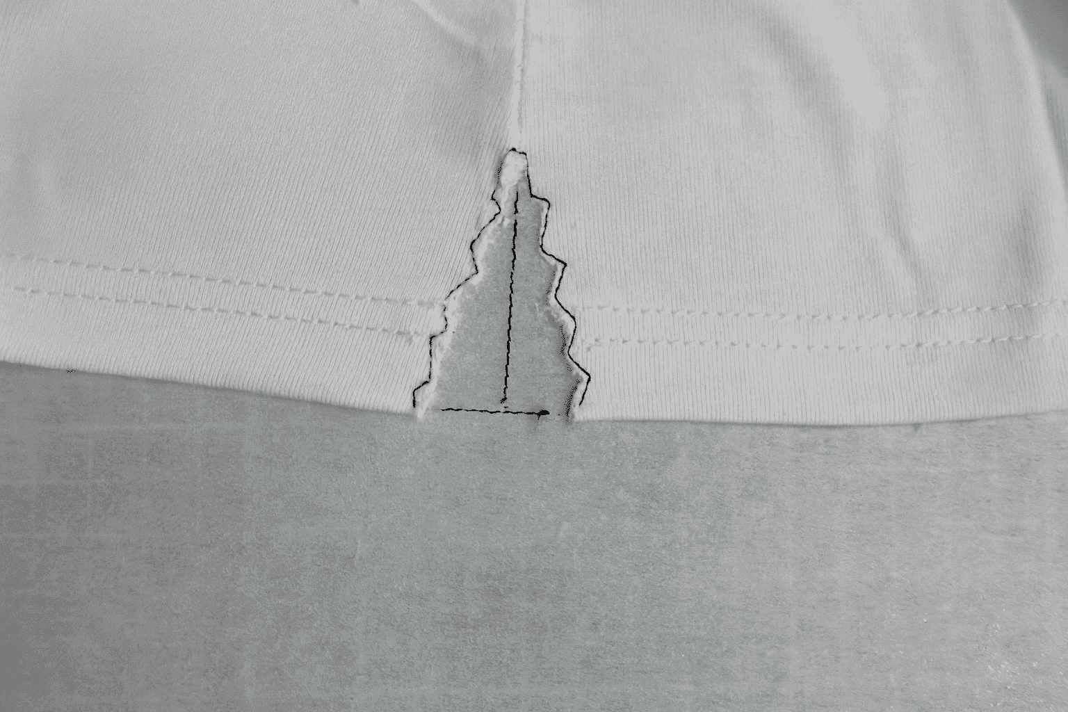 Embroidery Guide Side Seam Bow