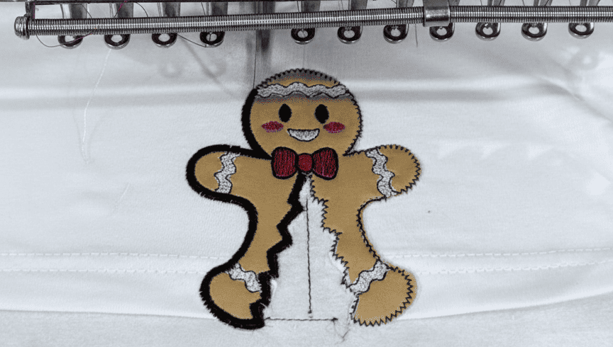 Gingerbread Split Bow Embroidery Pattern Gingerbread Split Bow Embroidery Pattern
