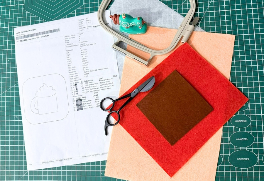 How-to-Make-an-ITH-Appliqué-Coaster-Materials-Needed How-to-Make-an-ITH-Appliqué-Coaster-Materials-Needed