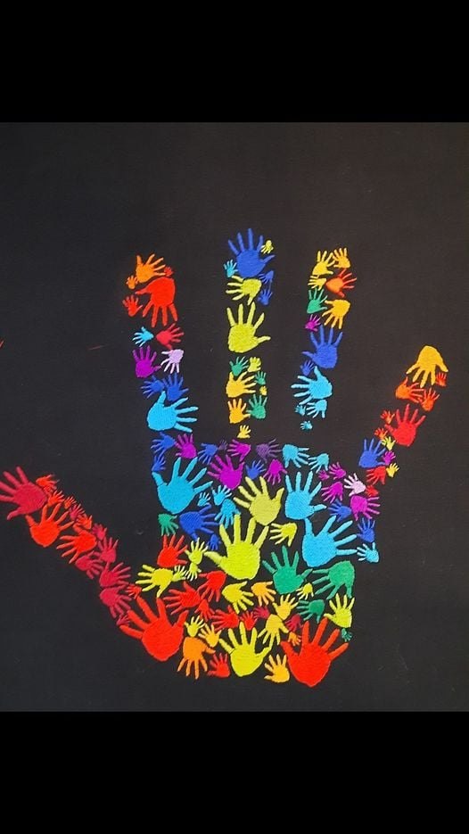 Rainbow Hand Print Rainbow Hand Print