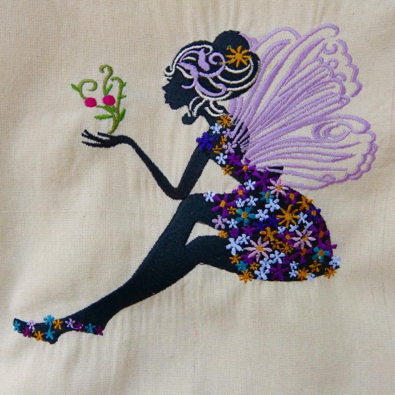 Floral Fairy with Butterfly Floral Fairy with Butterfly