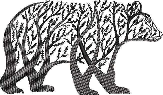 Bear Silhouette Design Bear Silhouette Design