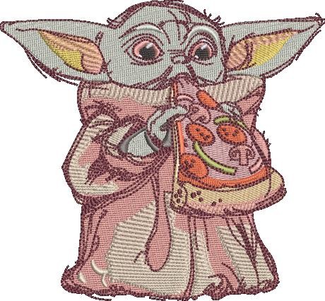 Galactic Baby With Pizza Galactic Baby With Pizza