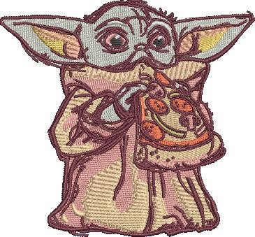 Galactic Baby With Pizza Galactic Baby With Pizza