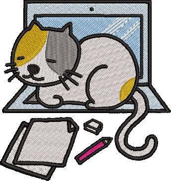 Cat On The Laptop Cat On The Laptop