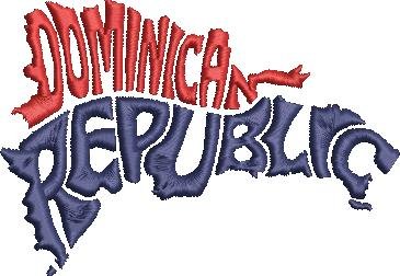 Dominican Republic Word Art Dominican Republic Word Art