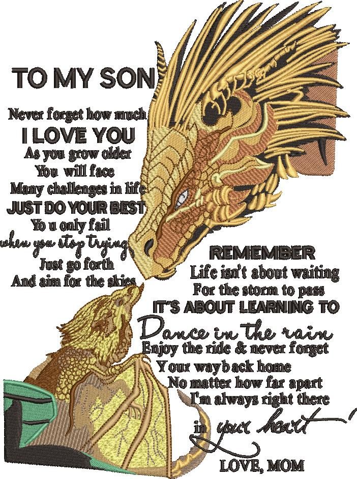 To My Son Motivational Quote