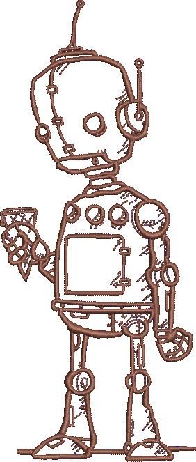 Robot Holding Icecream
