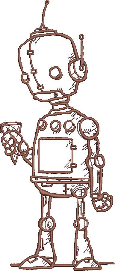Robot Holding Icecream